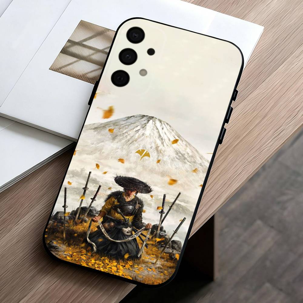 Game G-Ghost Of Y-Yotei Phone Case For Samsung Galaxy A73,A72,A71,A70,A53,A52,A51,Others Soft Black Cover