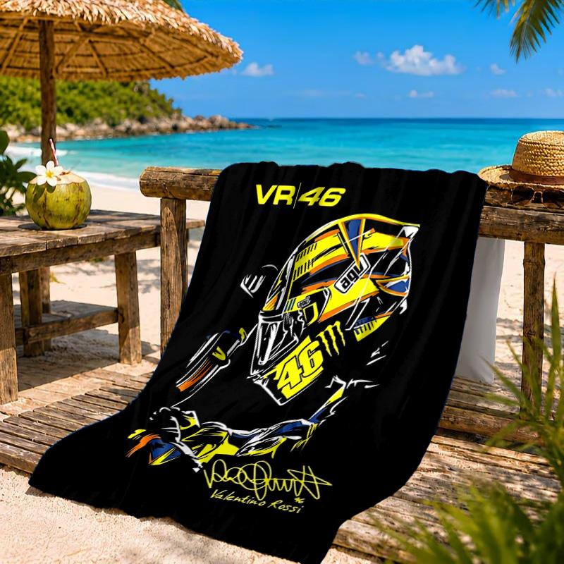 Rider Speeding Through Neon Light Beach Towel, Quick-drying, Easy to Care for, Suitable for Both Fitness and Beach Vacations,Sports Essential