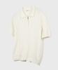 KIIMUIR Half-Zip Short-Sleeve Knit_Ivory