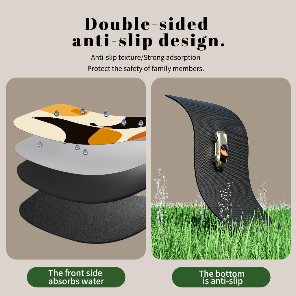 Коврик для кофемашины, дренажный коврик для кухни, нескользящие коврики для сушки посуды, быстросохнущий коврик для стола, подставка под столовые приборы, посуда