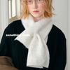 Winter Wool Knitted Solid Color Scarf for Women Simple New Fashion Neck Gaiter and Scarf for Couples