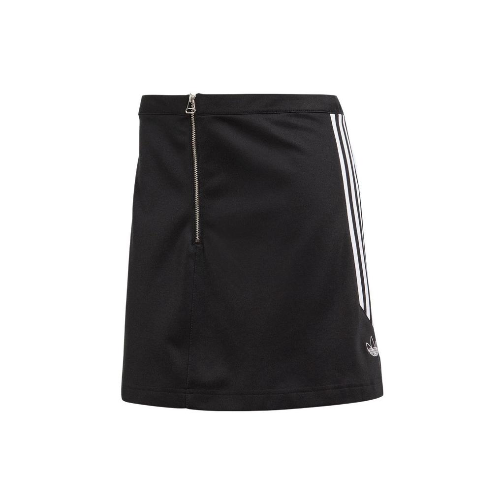 (WMNS) adidas Originals Retro Throwback 3-stripes Mini Skirt 'Black' Women's FM1975