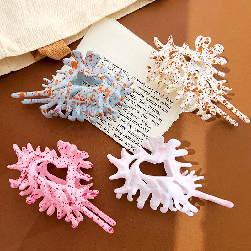 1 шт. розовые синие жидкие металлические ракушки для волос, когти для женщин и девочек, головной убор