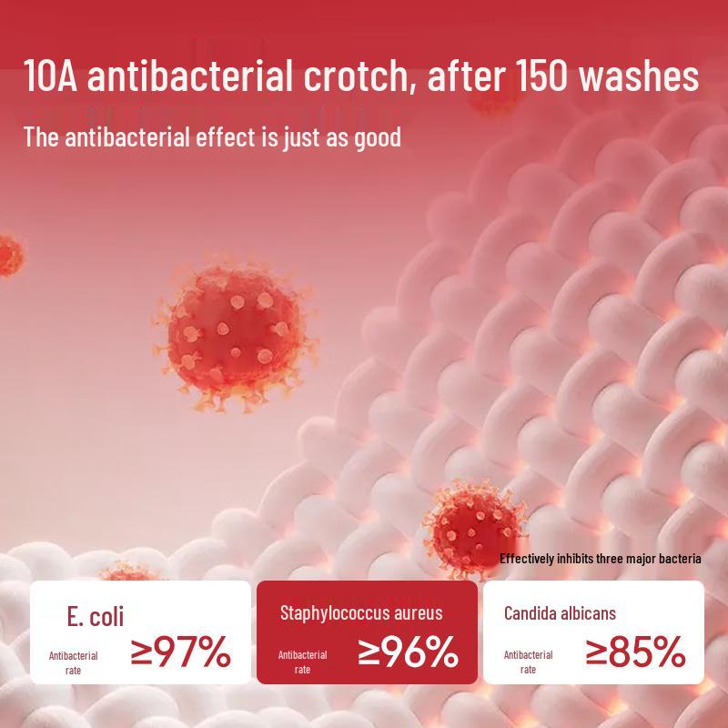 MIIOW Мужской антибактериальный подарочный набор красного нижнего белья и носков