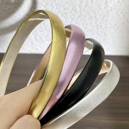 Регулируемая золотая повязка на голову Yousheng, обруч для волос из искусственной кожи, роскошная отделка, атласный материал, свадебная повязка для волос