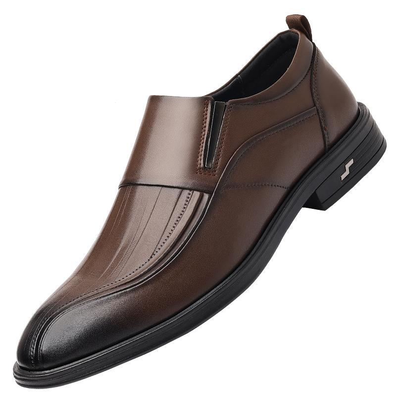 Мужские формальные кожаные туфли Минималистичные и высококачественные стили дизайна Повседневные Деловые и Офисные Черные или взрослые туфли Горячие