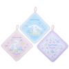 Loop Towel Washable Character 27 X X 27 631060 (SANRIO) 3-Piece Set, Cinnamoroll, Towels, 0.2 Cm,