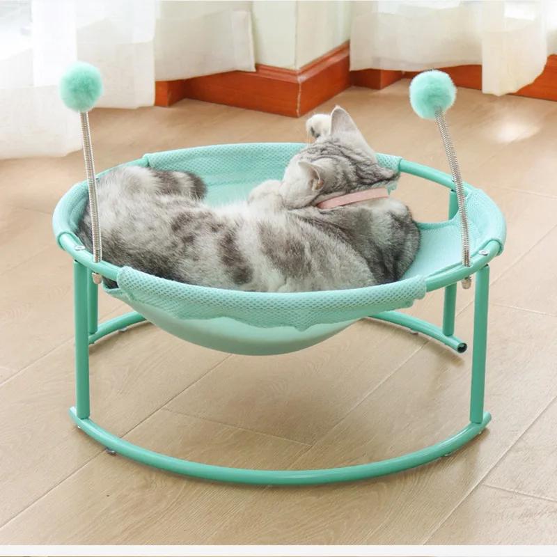 Гамак для кошки приподнятая кровать рама мебель котята качели кошачье гнездо подвесная дышащая кресло для кошки съемное чистка товары для домашних животных