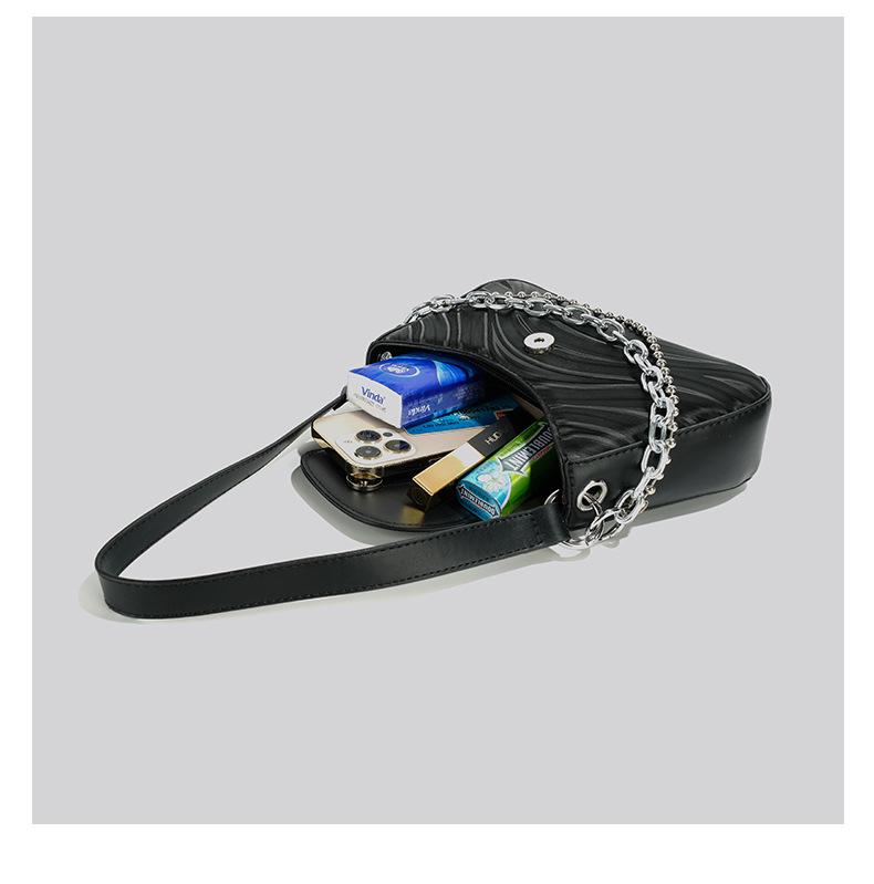 Трендовая женская сумка-багет подмышку 2025 года с высококачественной текстурой и нишевым дизайном