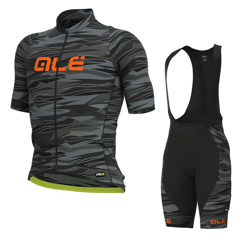Cross-border new ALE cycling suit short-sleeved suit men's and women's breathable bicycle Tour de France team version cycling sweatshirt