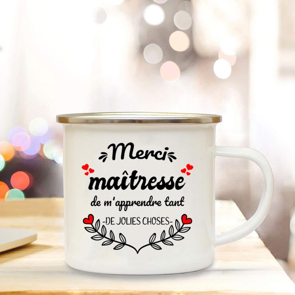 Спасибо учитель Эмалированная кружка Подарок для любителя кофе Лучший учитель на свете Эмалированная жестяная кружка Оригинальные подарки Кружка подарки на окончание учебного года