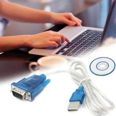 Кабель-адаптер USB в RS232 последовательный, штекер-штекер, USB 2.0 штекер в 9-контактный DB 9 последовательный кабель-конвертер для Windows 7/8/9/10