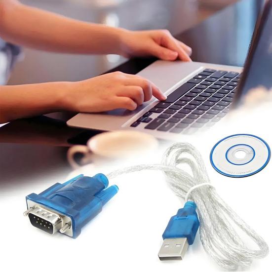 USB To RS232 Serial Adapter Cable Male To Male USB 2.0 Male To 9-Pin DB 9 Serial Converter Cable for Windows 7/8/9/10
