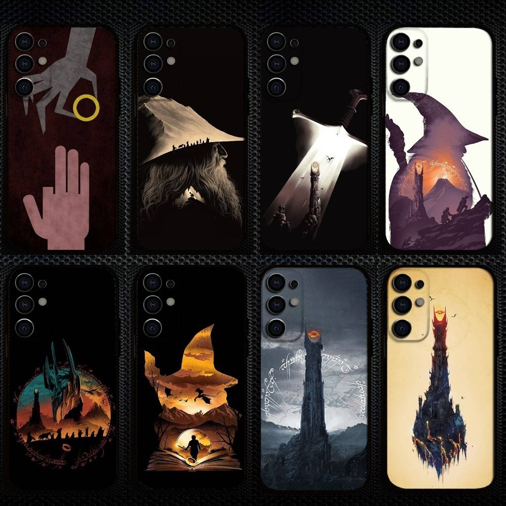 Чехол для телефона L-Lord R-Rings для Samsung S25, S24, S23, S22, S21, S20, Plus, Fe, Lite, Другие Мягкий Черный Чехол