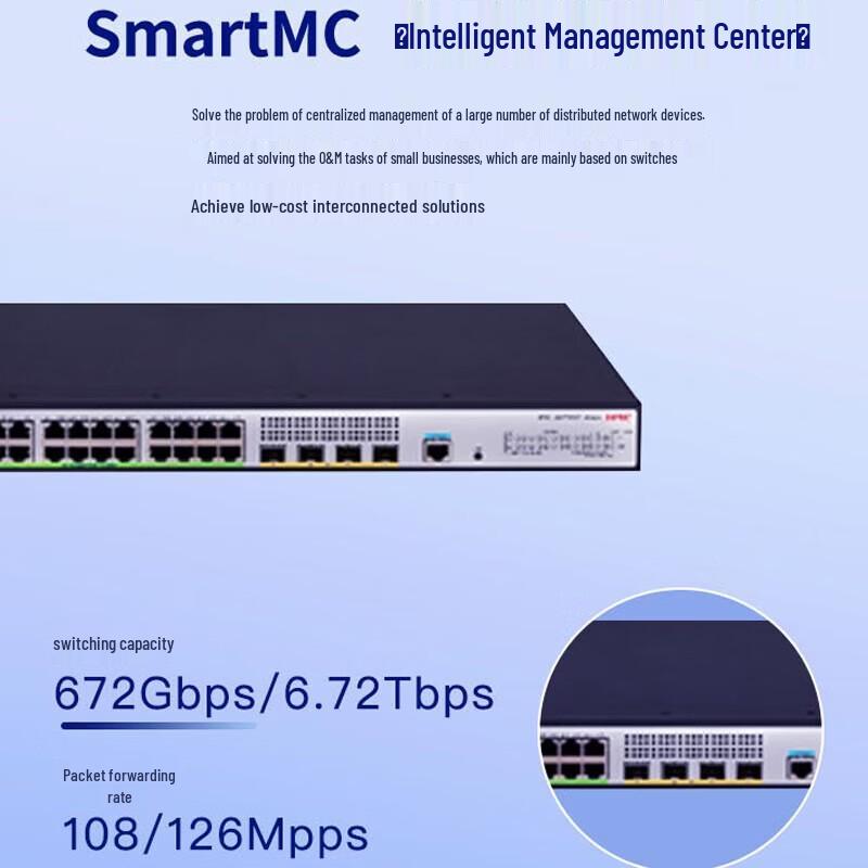 H3C S5130V2-28S-HPWR-LI Layer 3 Managed PoE Gigabit Switch