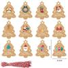 Wrapping Supplies DIY Elk Craft  Label Christmas tree  Shape Kraft paper Christmas Tags