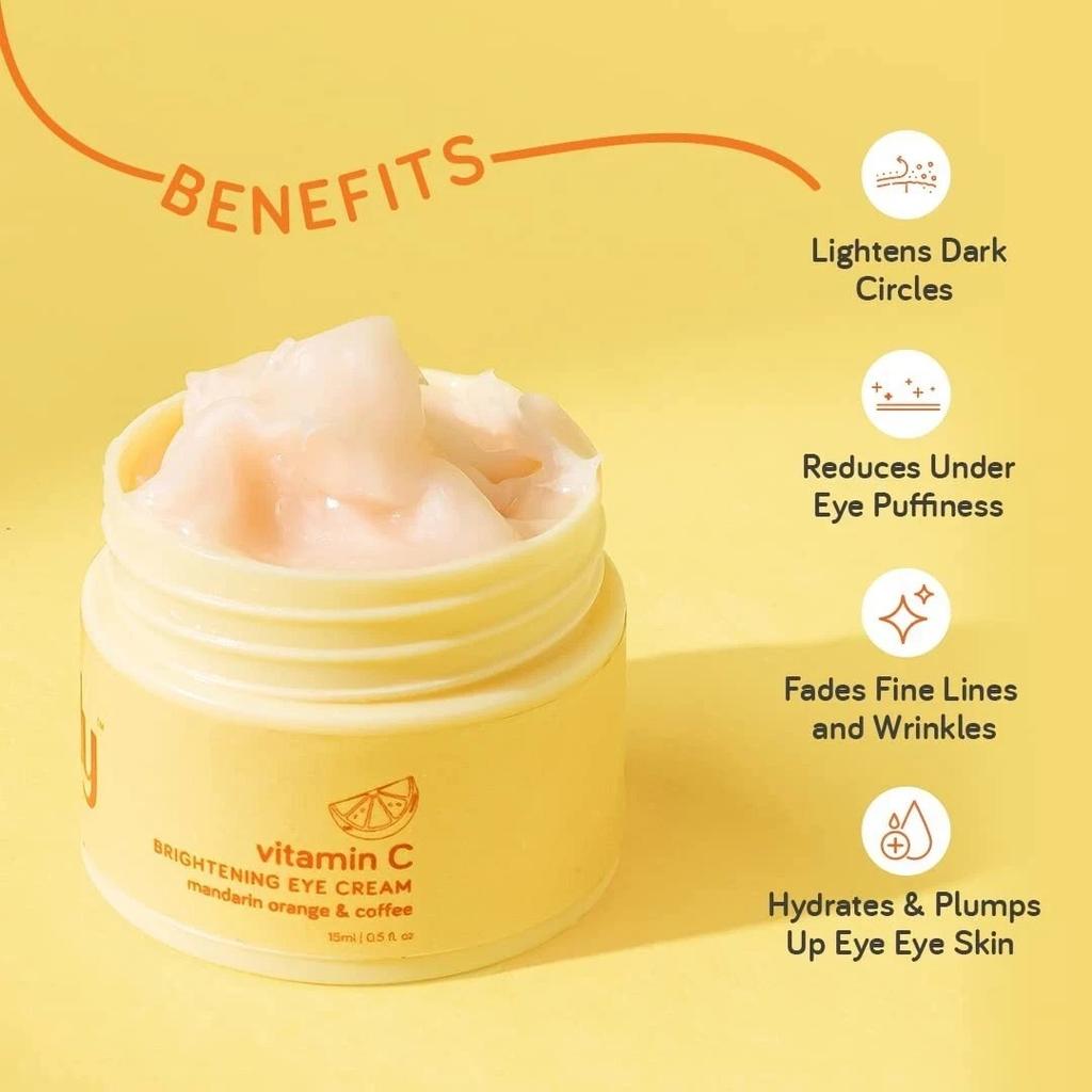 Moody Vitamin C Brightening Eye Cream With Niacinamide & Caffiene for Dark Circl