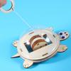 1 Set DIY Pull Rope Turtle Toy Kit Handmade Wooden Puzzle Pulling Tortoise Building Crafts Kids STEM Educational Physics Science Experiment Toy
