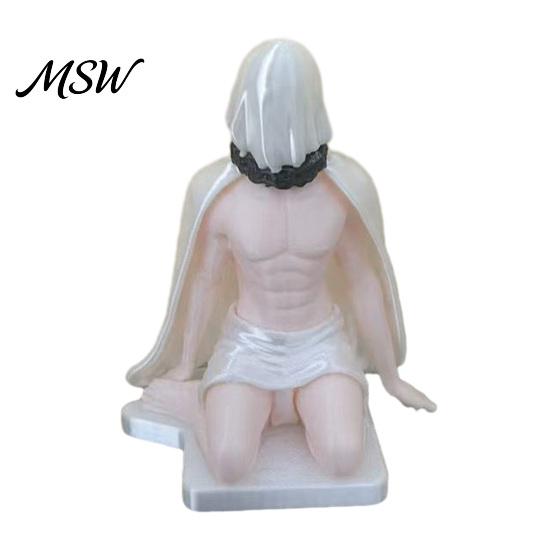 Cool Car Accessories for Men 3D Printed Masked Hottie Ornament, Mysterious Character Figurine, Stable Custom Interior Decor Base Desktop Display
