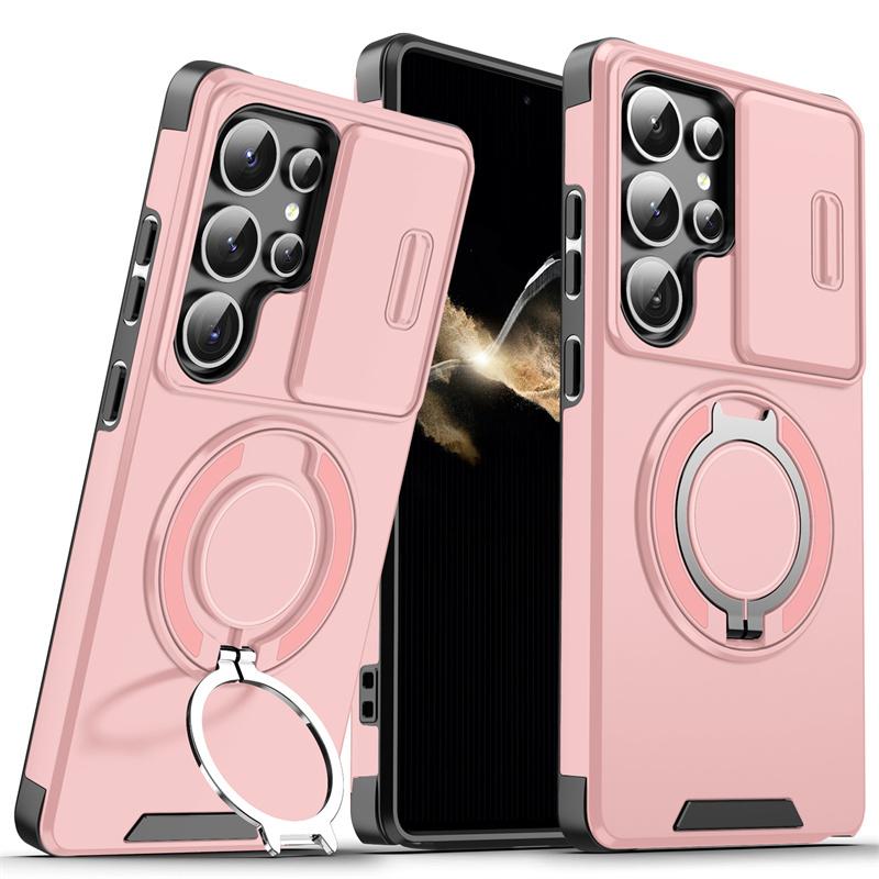 Чехол-кольцо Armor для Samsung Galaxy S24 S23 Plus S21 S22 S25 Ultra S20 FE A54 A55 A16 A36 A56 A17 5G с защитой объектива