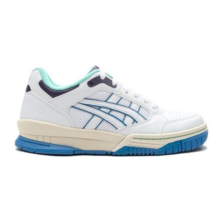 Asics Gel-Spotlyte Удобные Универсальные Низкие Детские Баскетбольные Кроссовки Детские баскетбольные кроссовки Белый Синий 1204A127-101