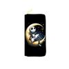 Nightmare Before Christmas PU Leather Long Wallet for Women Zip Clutch Makeup Bag 3pcs
