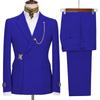 Men's Suits Blazer Pant Men Jacket Italian Designer Party Wedding Slim Fit Two PCS Clothing Lapel Without Accessories