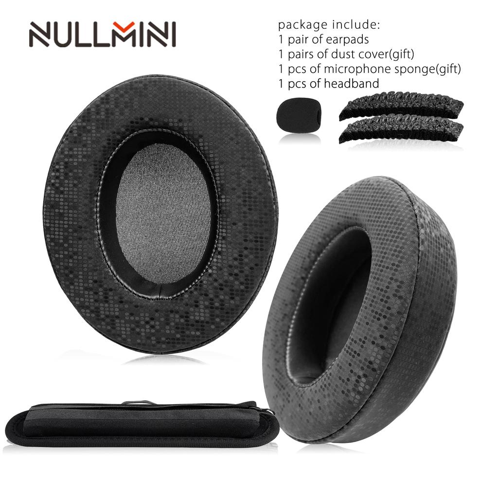 NullMini Replacement Earpads For Trust Gaming GXT 414 Zama Headphone Cooling Gel Earmuffs Ear Cover Headband Headbeam