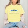 Cotton Tee Salted Butter Print Women Tshirt Short Sleeve O Neck Women Tshirt Butter Lover Ladies Tee Shirt Tops Clothes Camisetas Mujer