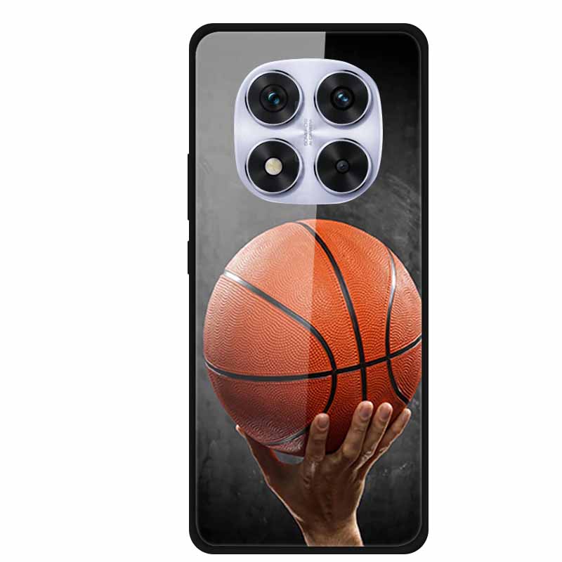 Закаленное Стекло Чехол Для Redmi Note 14 Pro Coque 14Pro Цветы Чехлы Для Телефона Для Xiaomi Redmi Note14 Pro Жесткий Задний Чехол Funda