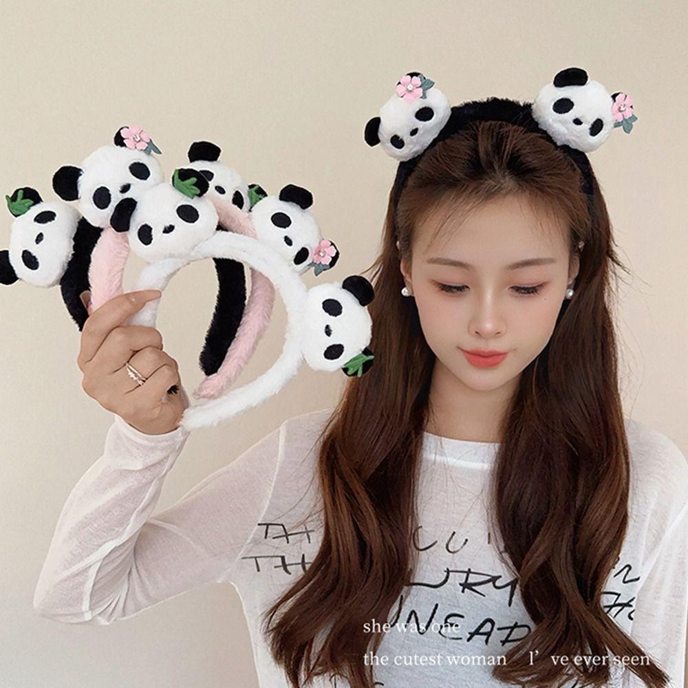 Chinese Style Cartoon Hair Band Cute Plush Doll Hair Hoop Lovely Panda Headband  Photograph