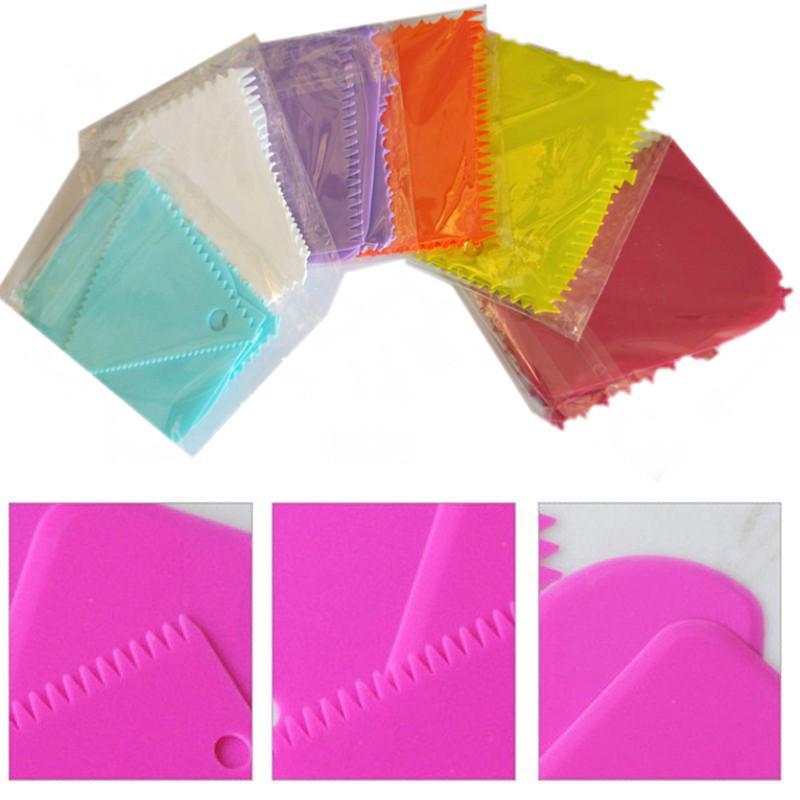 6шт резак тесто тесто помадка крем украшения торт скребок края инструменты