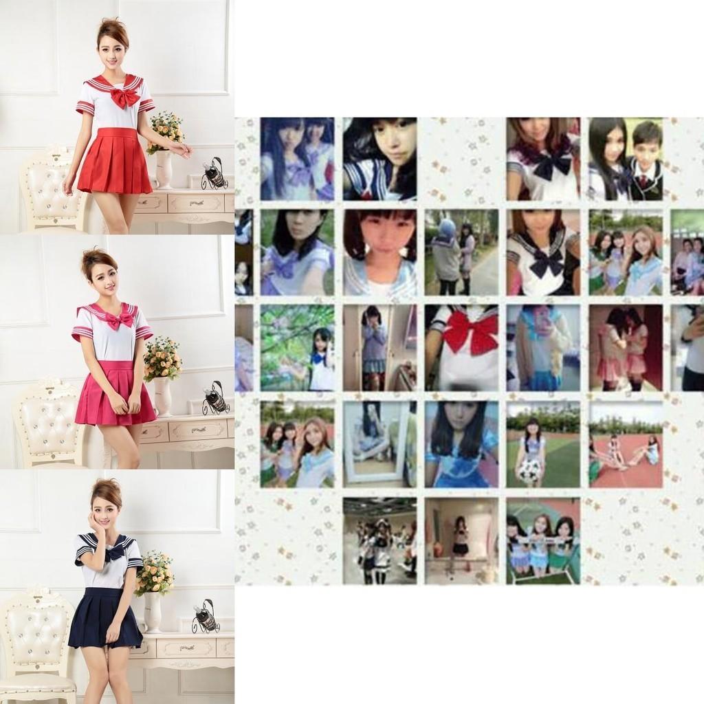 Очаровательный наряд японской школьницы, костюм для косплея, комплект с отложным воротником