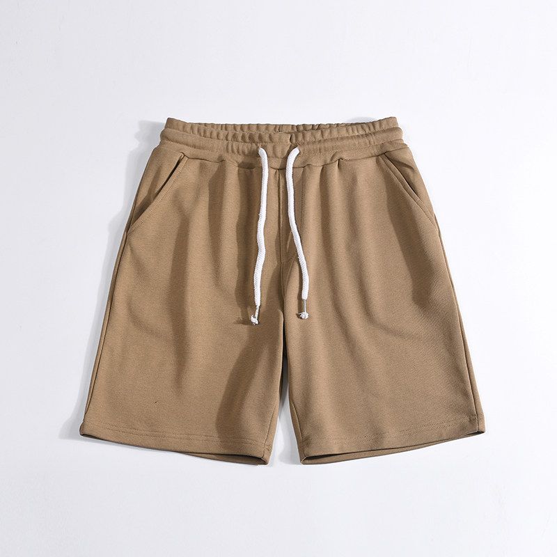 Export Balance Cargo with Logo Cut off Men Fashion Brands Casual Shorts Summer Sports Loose Half Length Middle Pants Terry Cotton Beach Pants