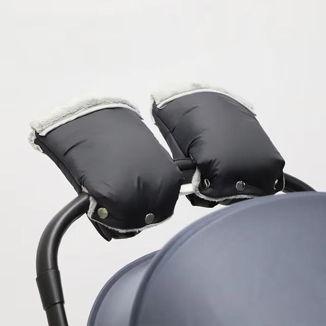 Детская коляска Рукавицы на ручку Зимние рукавицы на ручку Ветрозащитные Утепленные Теплые перчатки Уличные рукавицы на ручку детской коляски Чехол для рук