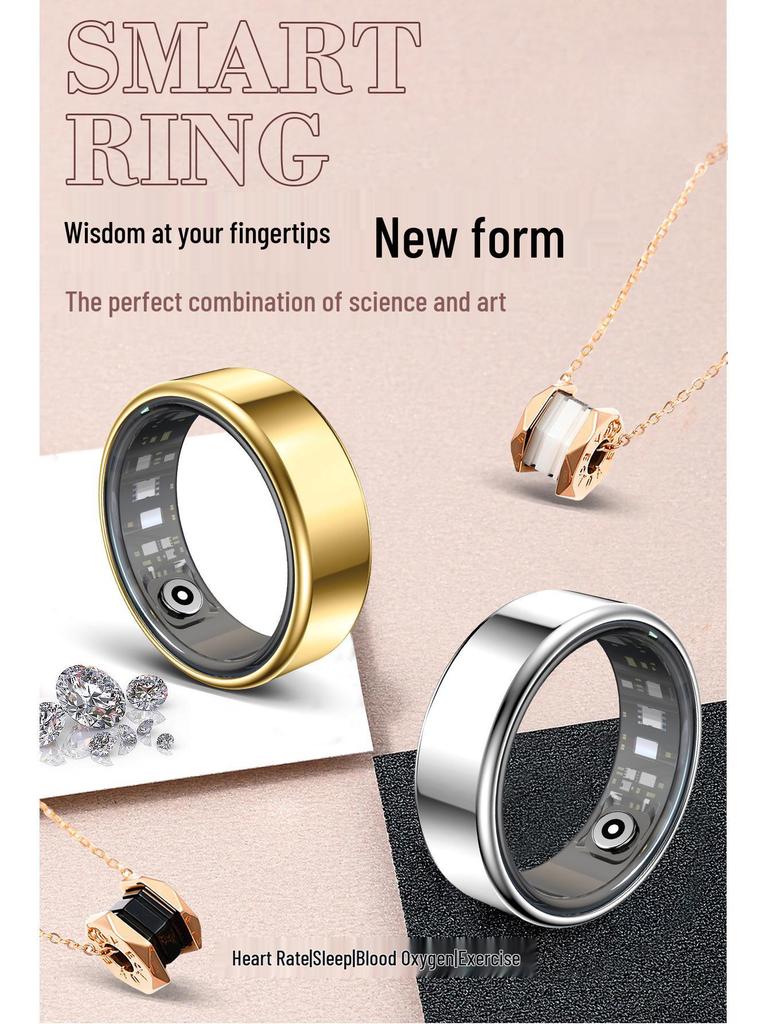 Умное кольцо: Мониторинг сна, сердечного ритма, кислорода и давления в крови с отслеживанием физической активности и удаленным управлением камерой