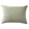 Pillowcase Woven-dyed Small Squares Deco "Gaïa Mix" 60 X 60 Cm &; 50 X 70 Cm "Cotton Gauze" - Gaïa Mix Water Green - 50 X 70
