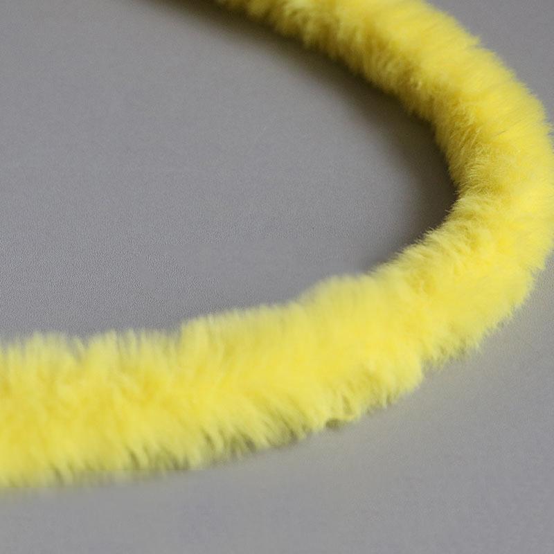 1 м 15 мм Плюшевая лента из искусственного кроличьего меха Пушистая отделка DIY Кукла Скрученная проволока Палочка Домашний декор Шитье Аксессуары для костюма