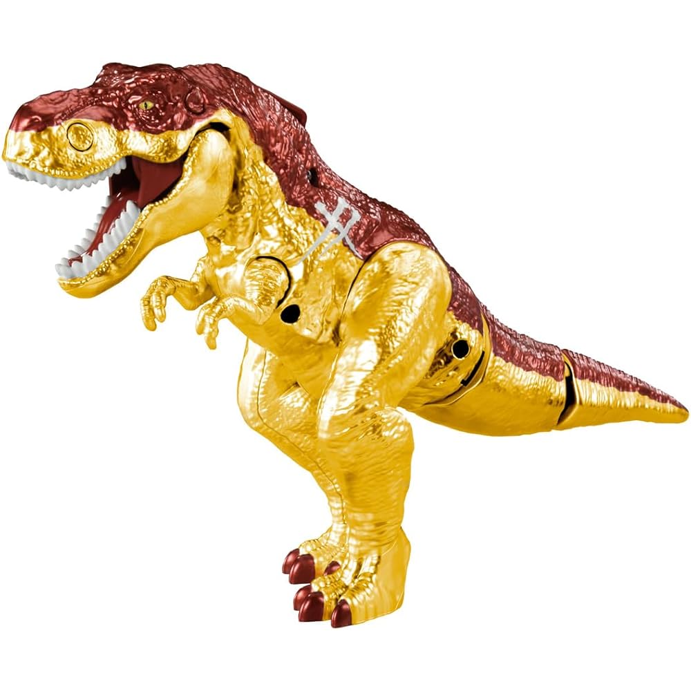 Takara Tomy Ania Adventure Continent Big Ania King Gold Blaze Tyrannosaurus Dinosaur Toy for Ages 3 and Up