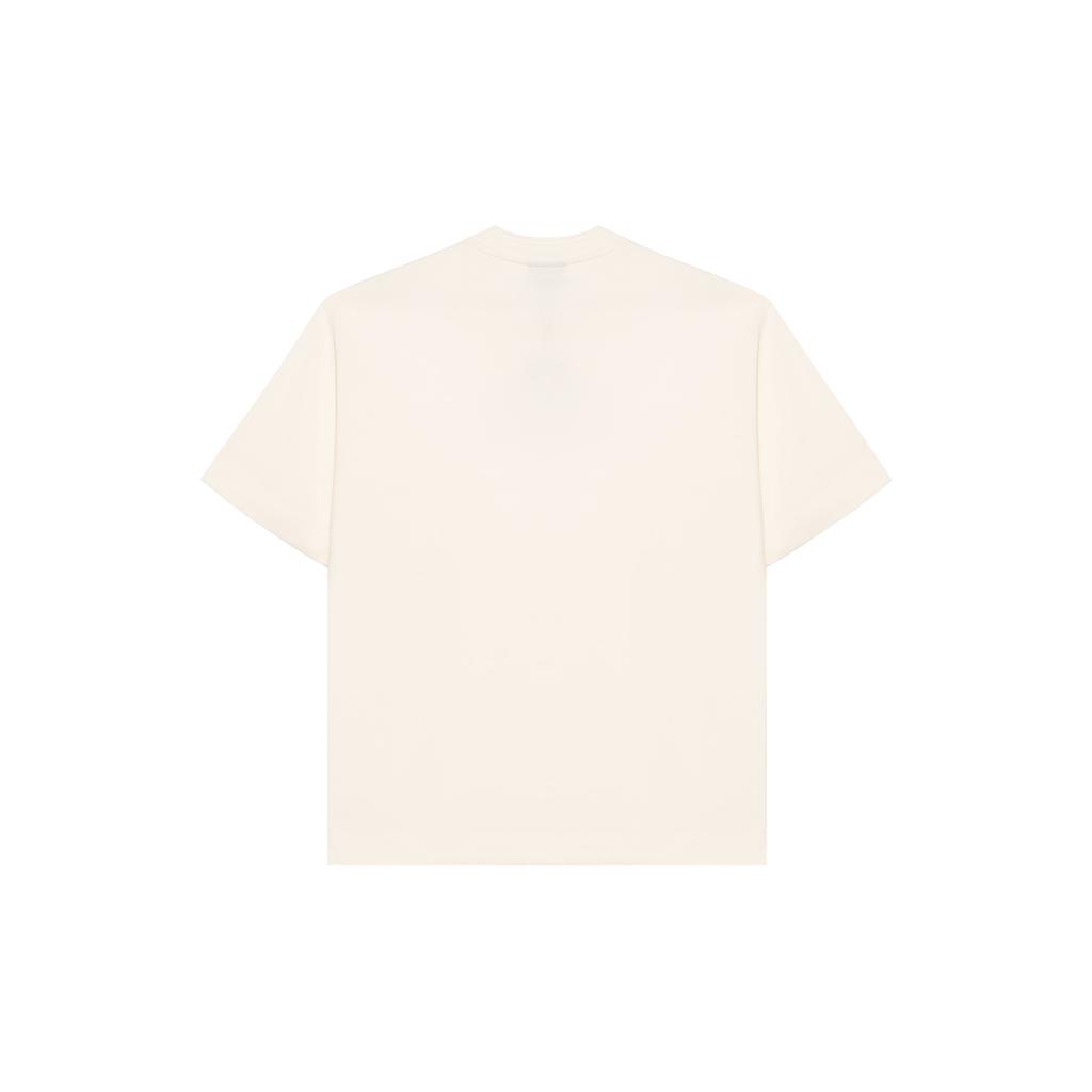 Emporio Armani Мужская футболка с коротким рукавом и круглым вырезом, жаккардовая, однотонная, с логотипом, SS24, Топы, Белый 3D1T94-1JWZZ-0154
