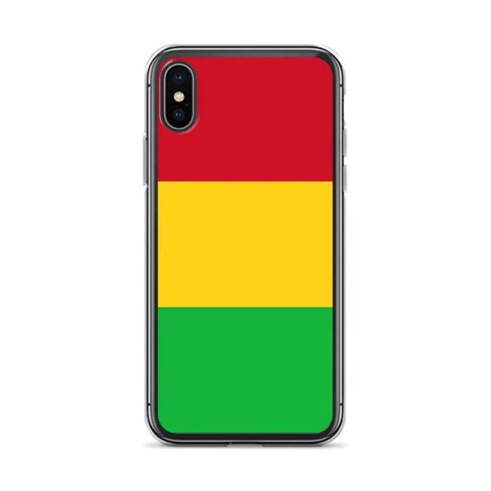 Coque Pour iPhone - Drapeau Du Mali - iPhone XS - Silicone Souple - Design Léger - Multicolore