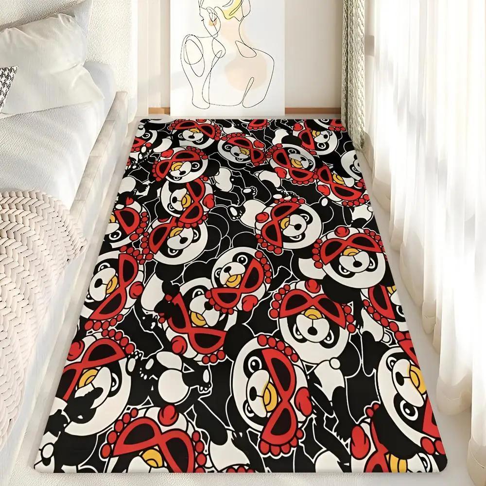 VIKAMA Non-slip Washable Japanese Fashion Hysteric Mini Rug Soft Bath Mat Entryway Doormat for Kids Room Bedroom Living Room