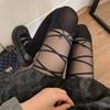 Сексуальные чулки женские с кружевным бантом, однотонные черные колготки, бесшовные ультратонкие чулки, высокая эластичность, длинные носки, колготки