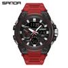 Sanda Men's Multifunctional Waterproof Luminous Military-Style Outdoor Sports Electronic Watch