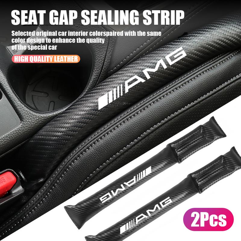 2Pcs Leather Car Seat Gap Filler Strip Gap Plug For Mercedes Benz AMG W205 W204 W206 W213 W212 W211 W222 W221 W177 W176 X253 X25
