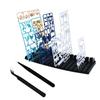 EINEY Plastic Model Runner Stand, L-Shaped, Compact, for Gunpla, Assembly, Part Drying, Painting, and Crafting, Includes 2 Tweezers