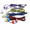 Braided Cord Weave Cable Wired Control 3.5mm Jack Earphone Earbuds In-ear Headset Wired Eraphone