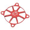 Motor Cooling Fan Cover Aluminum Alloy Heat Dissipation Fan Protective Cover for RC Car Red