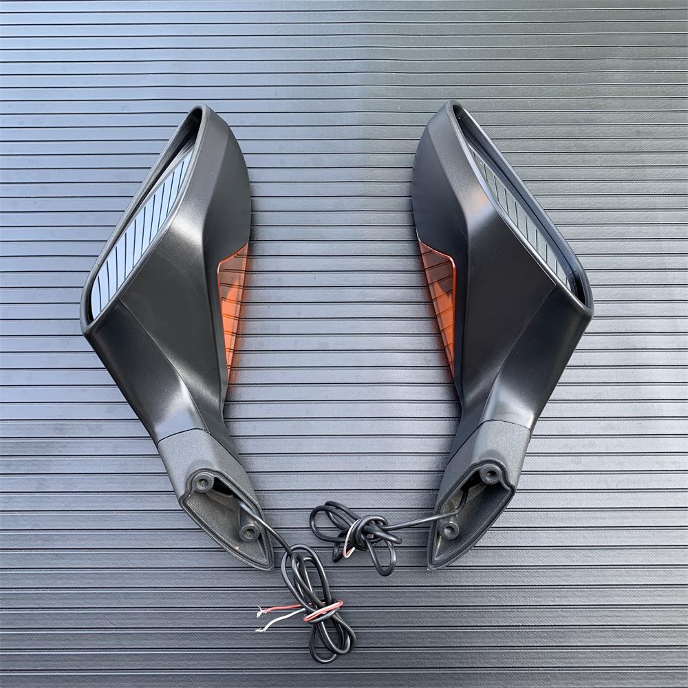 For MV Agusta F3 800/675 2013- Side Rearview Mirrors with Indicator Motorcycle Accessories Rear View Mirror Turn
