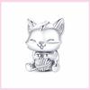 925 Silver Sister Heart Wedding Charm For Original Bracelet Cat Nurse Angel Jewelry Beads Spacer Stopper